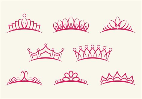 Crown Pageant Set 125571 Vector Art At Vecteezy