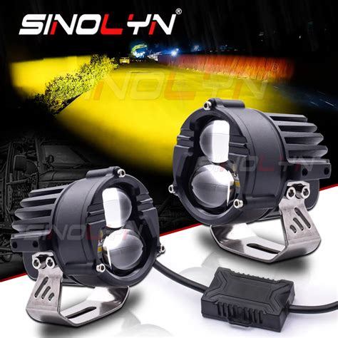 Sinolyn LED Fog Lights 140W Bi LED Spotlight Combo Light 6500K 3000K