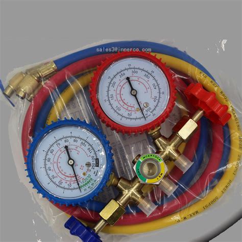 Air Conditioner Tools Pressure Gauge Testing Manifold Guage Set China