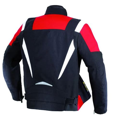 Custom Black Red And White Motorcycle Racing Jacket - Maker of Jacket