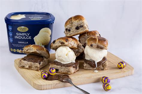 Easter Hot Cross Bun Ice Cream Sandwich Golden North