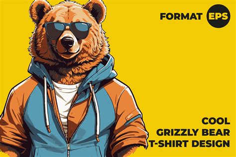 Cool Grizzly Bear Graphic by c.gudzik · Creative Fabrica