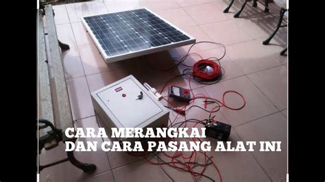 Uji Coba Solar Cell 100wpinventer Grid Tie Panel Surya Youtube