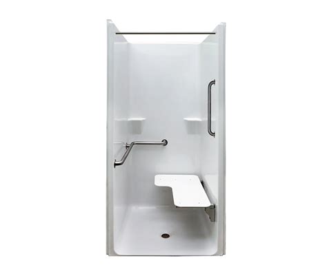 G 3682 IBS RRF 38 X 42 AcrylX Alcove One Piece Shower With Center Drain