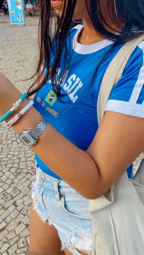 Brasil Core Aesthetic Looks Roupas Blusa Do Brasil