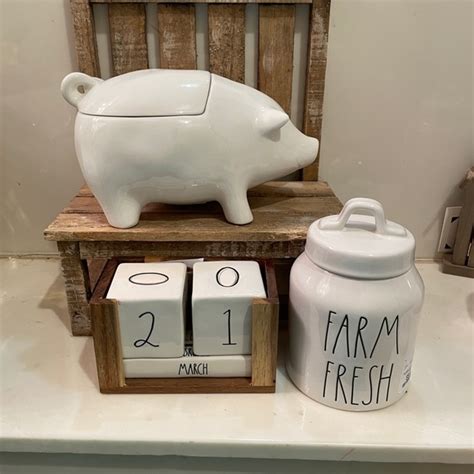 Rae Dunn Kitchen Rae Dunn Oink Pig Farm Fresh Canister Poshmark