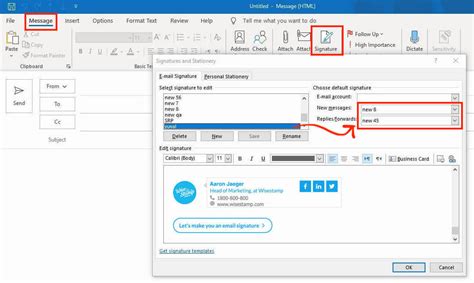 How To Add And Edit An Email Signature In Outlook Min Guide