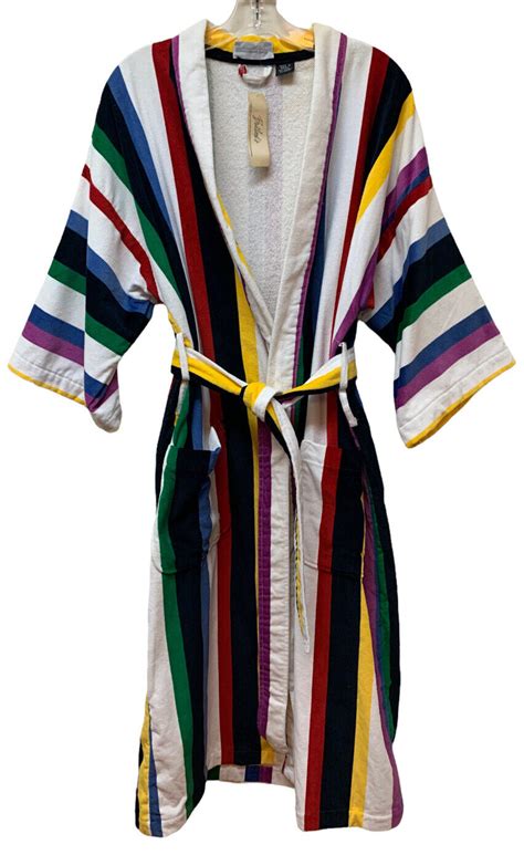 Vtg Bullocks Retro Terry Cloth Robe Swim Unisex Os Ca Gem