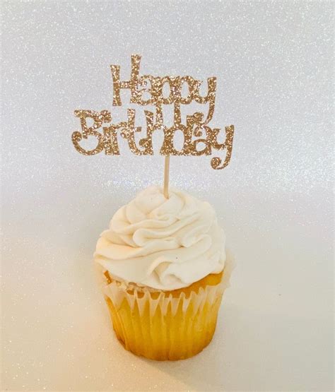 Happy Birthday Cupcake Toppers, Birthday Cupcake Toppers, Birthday ...