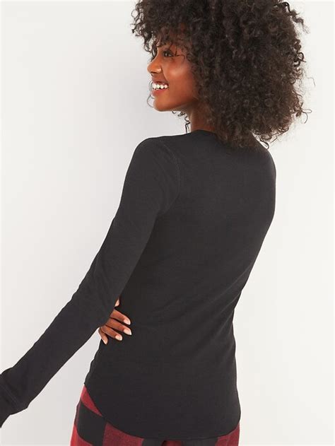 Thermal Knit Long Sleeve Tee For Women Old Navy