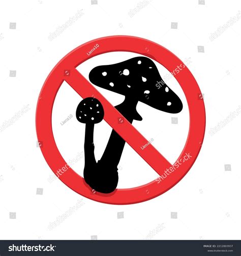 Stop Fungus Sign Fungal Infection Prevention Stock Vector Royalty Free