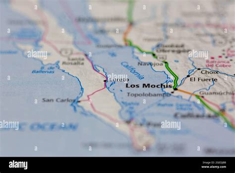 Loreto mexico on a map hi-res stock photography and images - Alamy