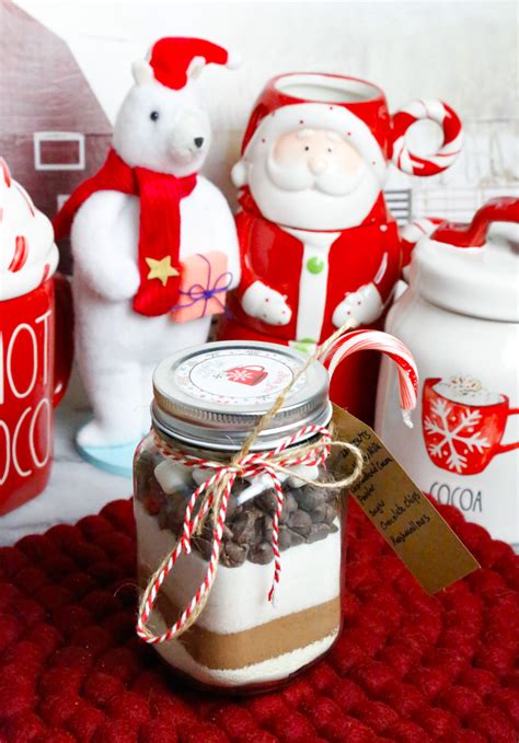 Diy Hot Cocoa Gift Set Jar Easy Homemade Idea Fitty Foodlicious