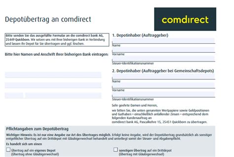 Comdirect Depot Bertrag Das Gibt S Zu Beachten Alle Infos