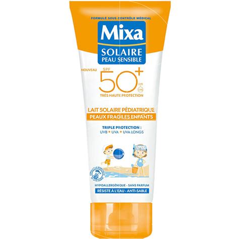 Mixa solaire Lait solaire pédiatrique SPF50 peaux fragiles Enfants