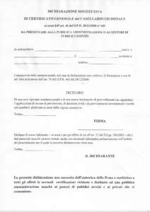 Dichiarazione Sostitutiva Del Casellario Giudiziale Covex