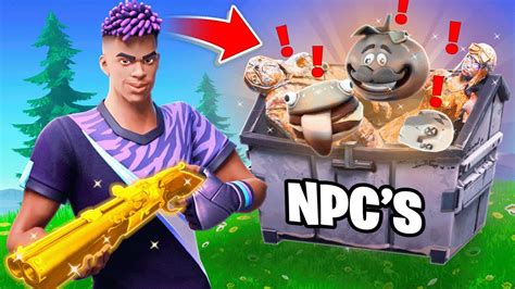 The Npc Loot Only Challenge In Fortnite Youtube