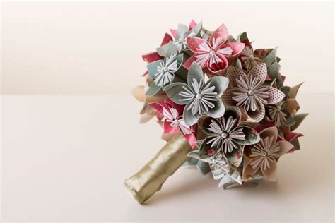 Origami Flower Bouquet, Origami Bouquet, Paper Flower Bouquet, Wedding ...