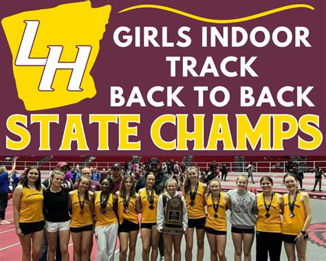 2024 Girls Indoor Track State Champions Lake Hamilton School District