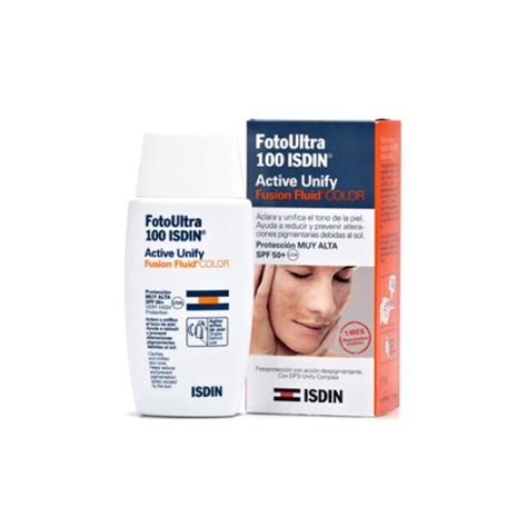 Foto Ultra 100 ISDIN Active Unify COLOR Fusion Fluid SPF 50 50 Ml