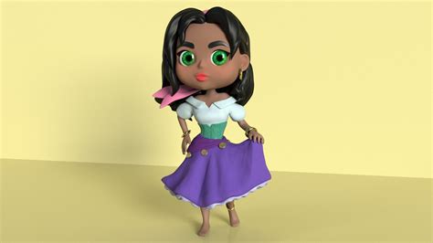 Artstation Esmeralda Chibi The Hunchback Of Notre Dame