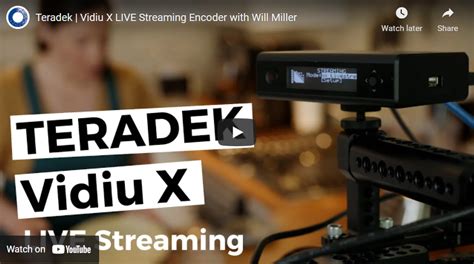 Teradek Vidiu X Live Streaming Encoder With Will Miller Broadfield News