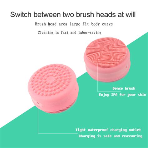 2019 Silicone Bath Brush Long Handle Rotating Shower Massage Brush