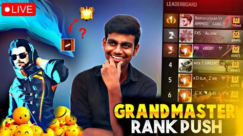 🤍region Rush Rank Push Free Fire Live Tamil Facecam Tamil Freefirelive Facecam Youtube