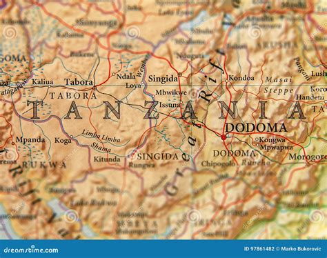 Dodoma, Tanzania. Political Map Royalty-Free Stock Image | CartoonDealer.com #146020606