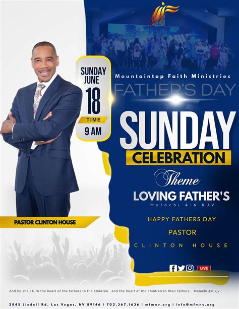 Father S Day Sunday Celebration Mountaintop Faith Ministries