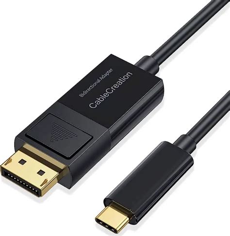 Cablecreation Cd K Bi Directional Displayport To Usb C Cable User