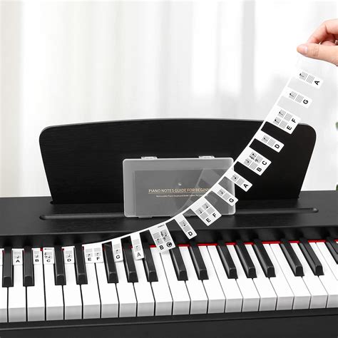 Buy Removable Piano Keyboard Note Labels Key Full Size Piano