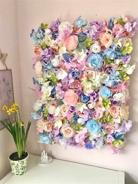 Custom Luxury Flower Wall Soft Pastel Flower Wall Luxury 3D Flower