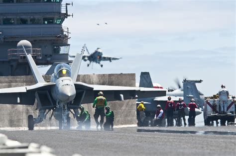 An F A F Super Hornet From The Black Aces Of Strike Fighter Squadron