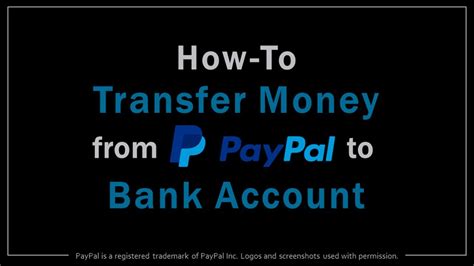 How To Transfer Money From Paypal To Bank Account Youtube