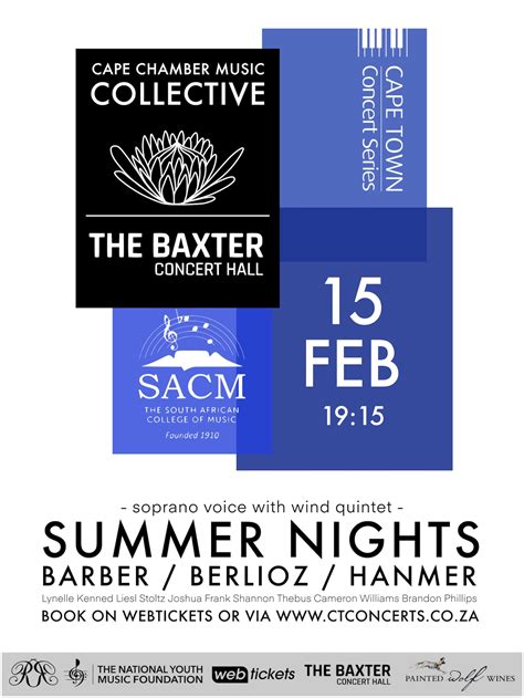 Summer Nights With The Cape Chamber Collective And Sacm Cape Town