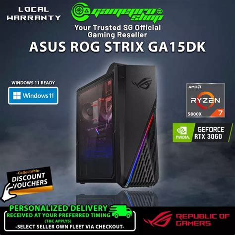 ASUS ROG STRIX G15DK R5800X184W Computers Tech Desktops On Carousell