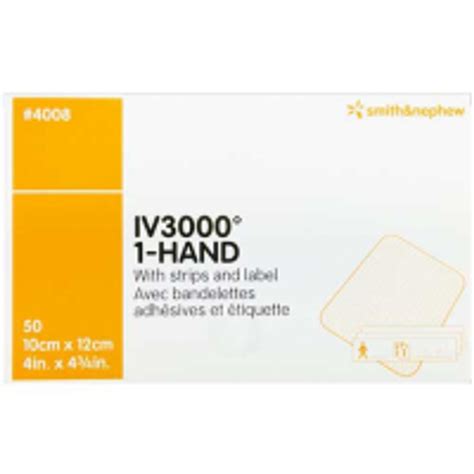 Smith And Nephew 66024008 Iv Dressing Iv3000™ Reatic Film 4 X 4 38