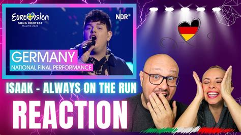 Isaak Always On The Run Germany Italian Reaction Eurovision