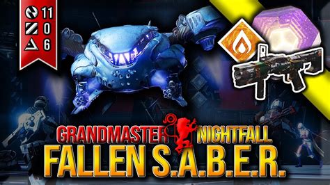 Fallen S A B E R Titan Platinum Grandmaster Nightfall YouTube