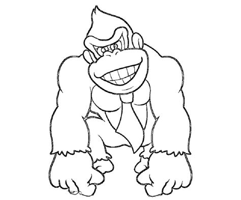 Baby Donkey Kong Coloring Pages Coloring Pages