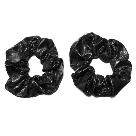 Shiny Metallic Scrunchies Lame Fabric Metallic Hair Scrunchie