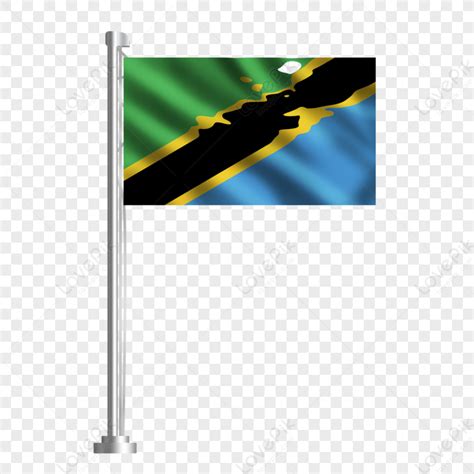 Tanzania Global National Flag Flags Global Country Flags Cartoon Flag