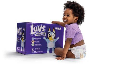 New Luvs Platinum Protection Diapers Feature Bluey Prints