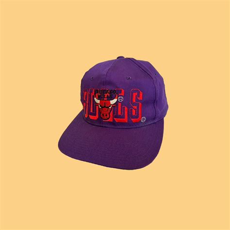 Jci：罕見單品 Vintage 90s Nba 芝加哥 公牛隊 紫色snapback 棒球帽 古著 嘻哈 喬丹 蝦皮購物