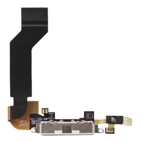 Flex Conector De Carga Y Microfono Para Iphone S Blanco Repuestos