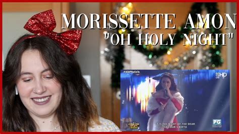 Morissette Amon Oh Holy Night Reaction Video