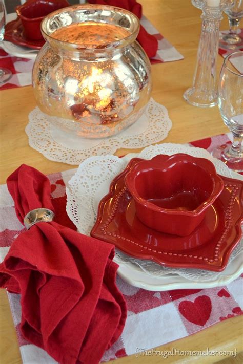 Valentines Day Tablescape Valentine Tablesetting