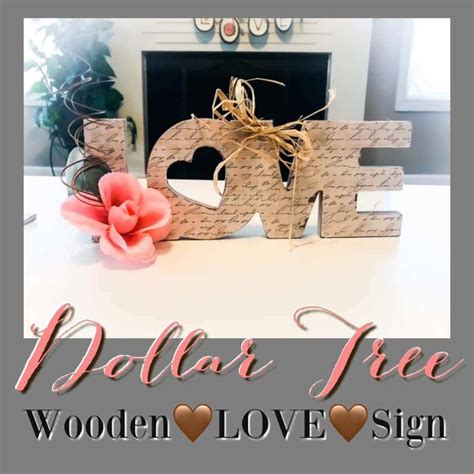 Dollar Tree Wooden Love Sign Valentines Top Ten Diys Diy Valentine S Day Decorations Diy