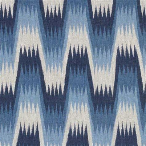 Stockholm Blue Chevron Fabric | Thibaut